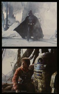 8h041 EMPIRE STRIKES BACK 8 color 8x10 stills '80 Lucas, Luke, Darth Vader, Han, Chewie, Leia!