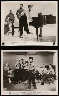 8h815 JAMBOREE 5 8x10 stills '57 Jerry Lee Lewis singing at the piano, more!
