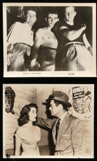 8h511 MAD AT THE WORLD 9 8x10 stills '55 sexy bad girl & teen hoodlums terrorize the innocent!