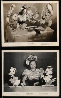 8h295 MELODY TIME 13 8x10 stills '48 Walt Disney, great cartoon images Donald Duck, and more!