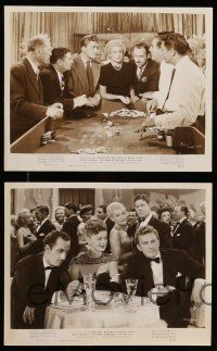 8h818 MY DEAR SECRETARY 5 8x10 stills '48 cool images of Kirk Douglas & Laraine Day, gambling!