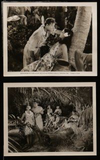 8h628 PARADISE ISLE 8 8x10 stills '37 great images of sexy tropical Movita & Warren Hull!