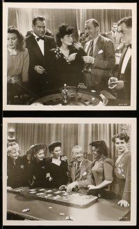 8h525 PAYOFF 9 8x10 stills '42 Lee Tracy, Tina Thayer, Tom Brown, great gambling images!