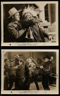 8h891 PRAIRIE BADMEN 4 8x10 stills '46 cowboy Buster Crabbe, Fuzzy St. John, Sam Newfield western!