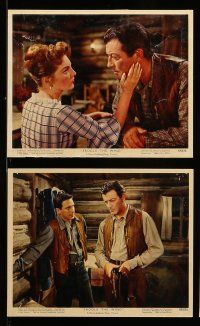 8h029 SADDLE THE WIND 9 color 8x10 stills '57 cowboy John Cassavetes, Robert Taylor & Julie London!