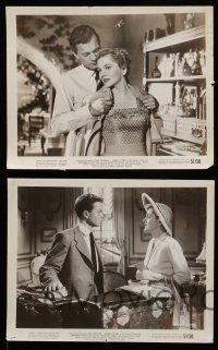 8h839 SEPTEMBER AFFAIR 5 8x10 stills '51 great images of gorgeous Joan Fontaine & Joseph Cotten!