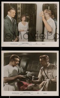 8h096 SOLDIER OF FORTUNE 3 color 8x10 stills '55 Clark Gable, sexy Susan Hayward, Michael Rennie