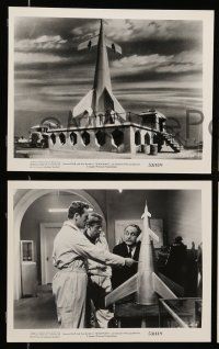 8h844 SPACEWAYS 5 8x10 stills '53 Hammer sci-fi, screen's 1st story of the space islands in the sky