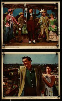 8h097 STAR IS BORN 3 color 8x10 stills '54 James Mason, Judy Garland, classic!