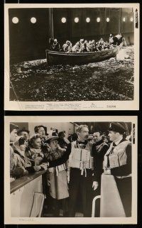 8h655 TITANIC 8 8x10 stills '53 cool images of Audrey Dalton & Barbara Stanwyck, Wagner!