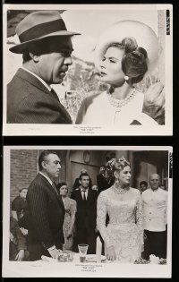 8h106 VISIT 62 8x10 stills '64 rich Ingrid Bergman wants to kill her former lover Anthony Quinn!