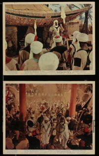 8h087 KHARTOUM 4 color English FOH LCs '66 Laurence Olivier, Basil Dearden North African adventure!
