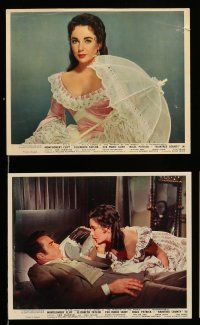 8h011 RAINTREE COUNTY 12 color English FOH LCs '57 Montgomery Clift & beautiful Elizabeth Taylor!