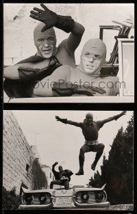 8h156 THREE FANTASTIC SUPERMEN 29 German 7.25x9.5 stills '77 cool images from the Parolini comedy!