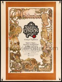 8j141 BARRY LYNDON 30x40 '75 Stanley Kubrick, Ryan O'Neal, great colorful art of cast by Gehm!