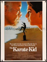 8j186 KARATE KID 30x40 '84 Pat Morita, Ralph Macchio, teen martial arts classic!