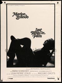 8j187 LAST TANGO IN PARIS 30x40 '73 Marlon Brando, directed by Bernardo Bertolucci!