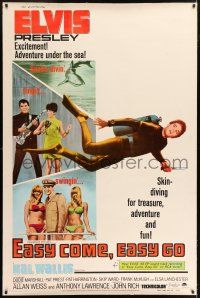 8j265 EASY COME, EASY GO 40x60 '67 scuba diver Elvis Presley looking for adventure & fun!