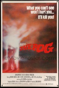 8j276 FOG 40x60 '80 John Carpenter, Jamie Lee Curtis, there's something out there!