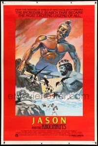 8j300 JASON & THE ARGONAUTS 40x60 R78 great special fx by Ray Harryhausen, Meyer art of colossus!