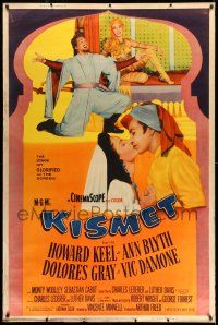 8j307 KISMET style Y 40x60 '56 Howard Keel, Ann Blyth, ecstasy of song, spectacle & love!