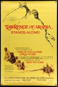8j311 LAWRENCE OF ARABIA 40x60 R71 David Lean classic starring Peter O'Toole, great artwork!