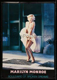 8j053 BOULEVARD OF BROKEN DREAMS 33x47 commercial poster '88 Helnwein art of Marilyn Monroe!