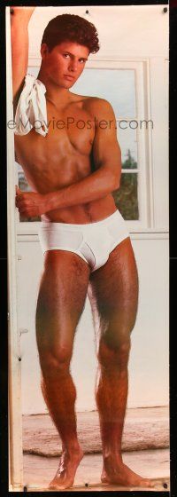 8j057 ROB 25x75 commercial poster '88 full-length image of man standing in his underwear!