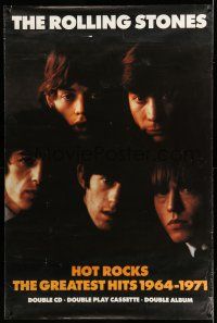 8j051 ROLLING STONES 40x60 English music poster '90s Hot Rocks, cool image of the band!