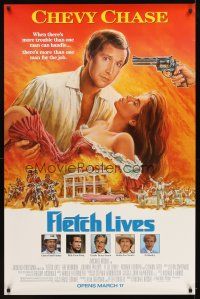 8j118 FLETCH LIVES half subway '89 Chevy Chase, Phillips, Gone With the Wind parody art!