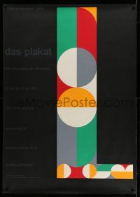8j018 DAS PLAKAT Swiss art exhibition '53 Gottfried Honegger & Warja Lavater art of letter L!
