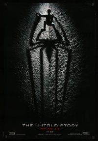 8k048 AMAZING SPIDER-MAN teaser DS 1sh '12 shadowy image of Andrew Garfield climbing wall!