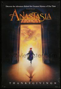 8k061 ANASTASIA style A advance DS 1sh '97 Don Bluth cartoon about the missing Russian princess!