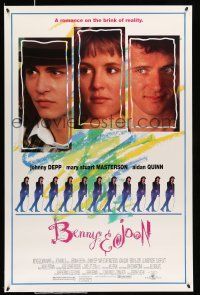 8k095 BENNY & JOON 1sh '93 Johnny Depp, Mary Stuart Masterson, Quinn, romance on the brink!