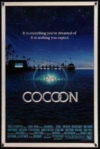 8k166 COCOON 1sh '85 Ron Howard classic, Don Ameche, Wilford Brimley, Tahnee Welch, Alvin art!