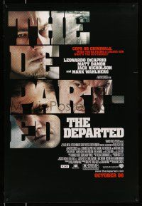 8k216 DEPARTED advance DS 1sh '06 Leonardo DiCaprio, Matt Damon, Martin Scorsese!