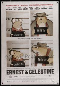 8k242 ERNEST & CELESTINE 1sh '13 cute cartoon about a mouse and a bear, great image!
