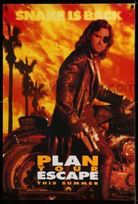8k244 ESCAPE FROM L.A. teaser DS 1sh '96 John Carpenter, Kurt Russell returns as Snake Plissken!