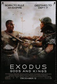 8k248 EXODUS: GODS & KINGS style D advance DS 1sh '14 Christian Bale as Moses, Joel Edgerton!