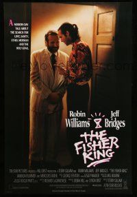 8k266 FISHER KING int'l 1sh '91 Jeff Bridges & Robin Williams searching for sanity!