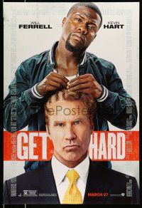 8k283 GET HARD advance DS 1sh '15 wacky image of Ferrell and Hart, an education in incarceration!