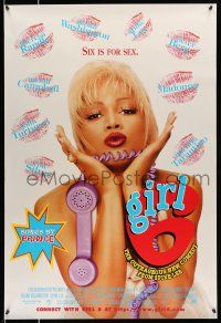 8k288 GIRL 6 style B int'l DS 1sh '96 Spike Lee directs & stars, Theresa Randle, Six is for Sex!