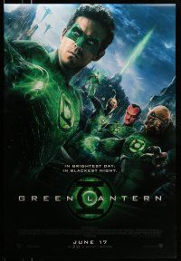 8k307 GREEN LANTERN int'l advance DS 1sh '11 Blake Lively, Ryan Reynolds in the title role!