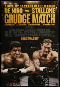 8k311 GRUDGE MATCH advance DS 1sh '13 Robert De Niro & Sylvester Stallone in boxing ring!