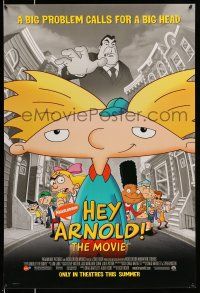8k330 HEY ARNOLD advance 1sh '02 cool image of Nickelodeon cartoon characters!