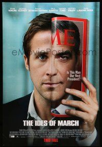 8k355 IDES OF MARCH advance DS 1sh '11 Ryan Gosling, George Clooney on cover of TIME!