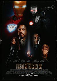 8k393 IRON MAN 2 int'l advance DS 1sh '10 Marvel, directed by Favreau, Mickey Rourke as Ivan Vanko!