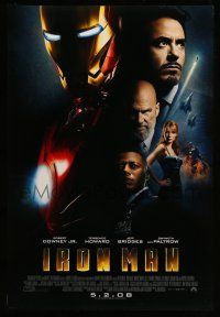 8k389 IRON MAN int'l advance DS 1sh '08 Robert Downey Jr. is Iron Man, Gwyneth Paltrow!