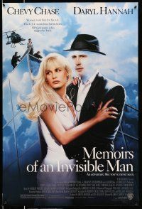 8k483 MEMOIRS OF AN INVISIBLE MAN DS 1sh '92 disappearing Chevy Chase, pretty Daryl Hannah!
