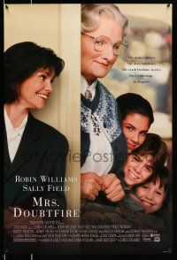 8k514 MRS. DOUBTFIRE DS 1sh '93 cross-dressing Robin Williams, Sally Field!